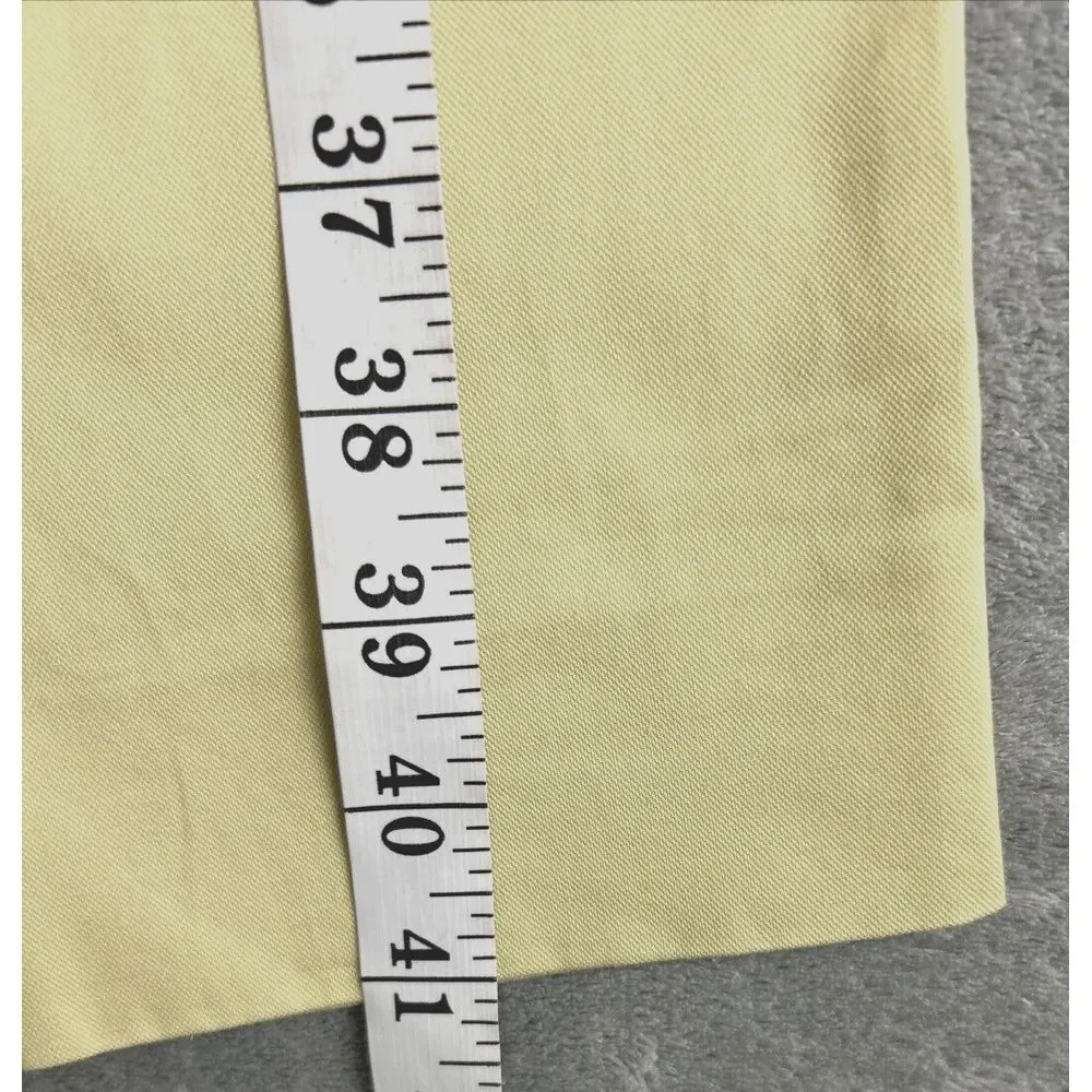 Equipment Femme‎ Women's 4 Yellow Pants Dress Trouser Tapered Preppy Career
